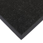 Коврик придверный влаговпитывающий, ребристый, «Комфорт», 90×120 см, цвет чёрный - Фото 4
