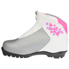 Ботинки лыжные TREK Olimpia Comfort NNN ИК, цвет серебро, лого розовый, размер 37 - Фото 3