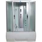Душевая кабина ВМ 8206, 150 × 85 × 215 см, глубокий поддон, матовая, гидромассаж, электрика - фото 13224915