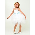 Платье нарядное  детское + брошь, рост 104 см, цвет белый 1Н15-1 - Фото 1