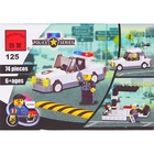 Конструктор «Полицейская машина», 74 детали - Фото 2