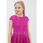 Платье нарядное  детское + цепочка, рост 134 см, цвет фуксия 2Т36-2 - Фото 2