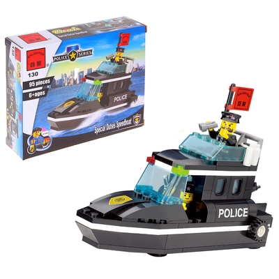 Конструктор "Полицейский Катер", 95 деталей