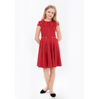 Платье нарядное  детское + цепочка, рост 134 см, цвет бордовый 2Т36-3 - Фото 1