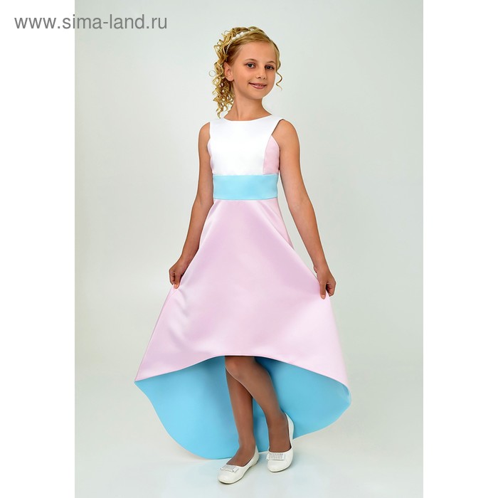 Платье нарядное  детское, рост 158 см, цвет розовый 2Н42-4 - Фото 1