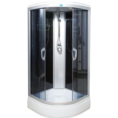 Душевая кабина ВМ 8825, 80×80×215 см, низкий поддон, тонированная