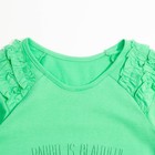 Блузка для девочки, рост 122 см, цвет салатовый Л764 - Фото 3