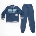 Комплект (куртка+брюки) для мальчика, рост 140 см, цвет тёмно-синий Н484 - Фото 1
