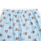 Пижама для девочки, рост 140 см, цвет голубой, принт мишки К840 - Фото 8
