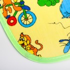 Нагрудник для кормления непромокаемый на липучке, р-р. 22х22 см, МИКС - Фото 2