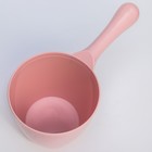 Ковш для купания и мытья головы, детский банный ковшик, хозяйственный «Котофей», 1 литр, цвет розовый - Фото 7