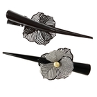 зажим для волос"Сияние" 13 см трилистник - Фото 1