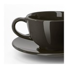 Чашка кофейная с блюдцем, темно-серый ВАРДАГЕН - Фото 2