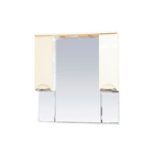 Шкаф-зеркало Misty "Жасмин 105", с подсветкой, бежевая эмаль - Фото 1