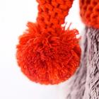 Мягкая игрушка «Басик», в вязаной шапке и шарфе, 30 см - Фото 4