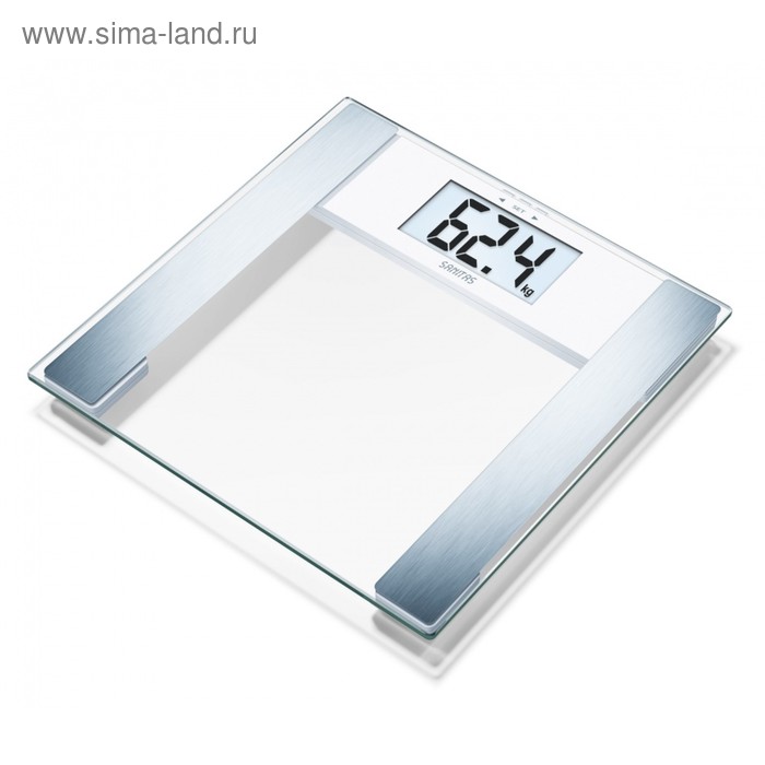 Весы напольные Sanitas SBF48, электронные, до 180 кг, стекло, цвет хром - Фото 1