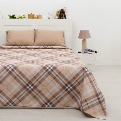 Постельное бельё 2 сп Kilt, размер 180х215 см, 200х220 см, 50х70 см - 2 шт