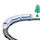 Железная дорога «Электропоезд», работает от батареек, в комплекте: деревья, знаки и станция - фото 3450818