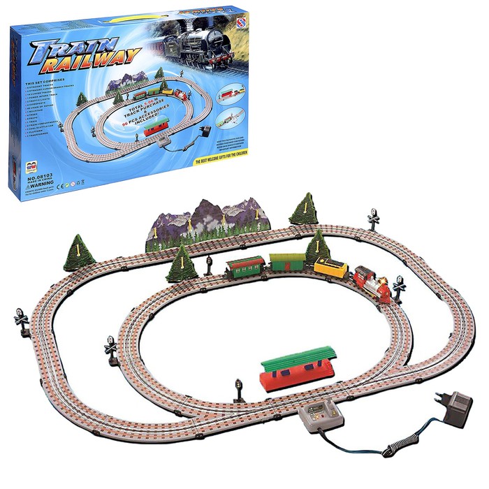 Железная дорога «Дальнее путешествие», работает от сети, протяжённость пути 5.06 м - Фото 1