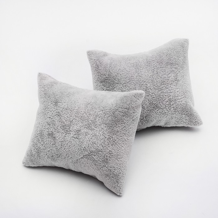 Подушка для украшений, флок, 6,5×8×2,5 см, цвет серый - фото 1911268153