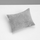 Подушка для украшений QF, флок, 8×6.5×3.5 см, серая - Фото 2