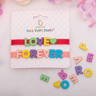 Браслеты Tell your Story LOVE FOREVER (набор 2шт) цвет МИКС,13 см - Фото 3