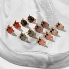 Серьги с эмалью «Совушка» мини, цвет МИКС - Фото 9