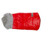 Куртка для собак на флисовом подкладе, размер S (ДС 25 см, ОШ 30 см, ОГ 34 см), красная - Фото 6