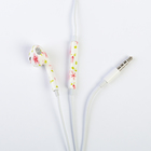 Наушники LuazON LN-7, вкладыши, микрофон, принт цветы - Фото 3