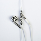 Наушники LuazON VBT 1.2, вкладыши, микрофон, принт зебра - Фото 3