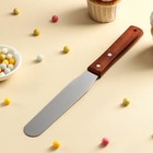 Кондитерская лопатка - палетка, прямая, 27 см, рабочая часть 15 см, коричневая - Фото 1