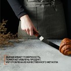 Кондитерская лопатка - палетка, изогнутая, 31.5 см, рабочая часть 19.5 см, коричневая - Фото 3