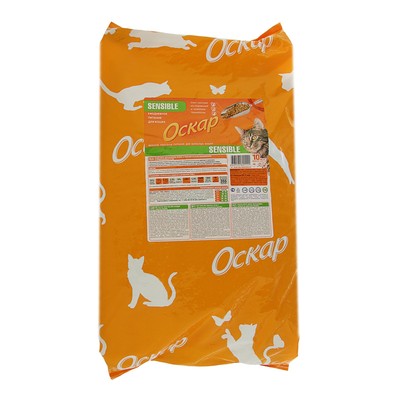 Сухой корм "Оскар" Sensible для кошек с чувствительным пищеварением, 10 кг