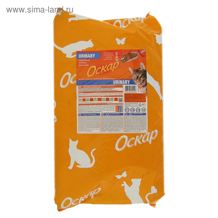 Сухой корм "Оскар" URINARY для кошек, профилактика МКБ, 10 кг - Фото 1