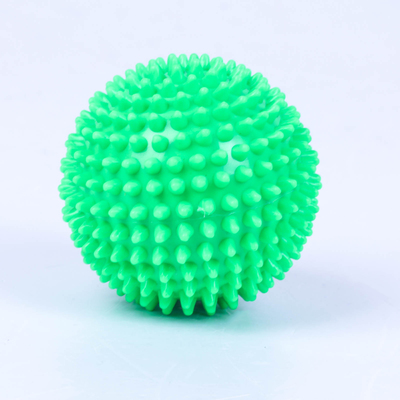 Мяч-ёжик «МалышОК!», диаметр 85 мм, цвет зелёный, в пакете