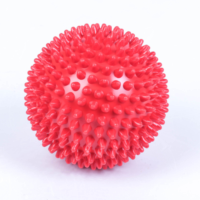 Мяч-ёжик «МалышОК!», диаметр 85 мм, цвет красный, в пакете