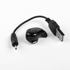 Наушник беспроводной Luazon RX-3, микрофон, акб 50мАч, черные - Фото 3