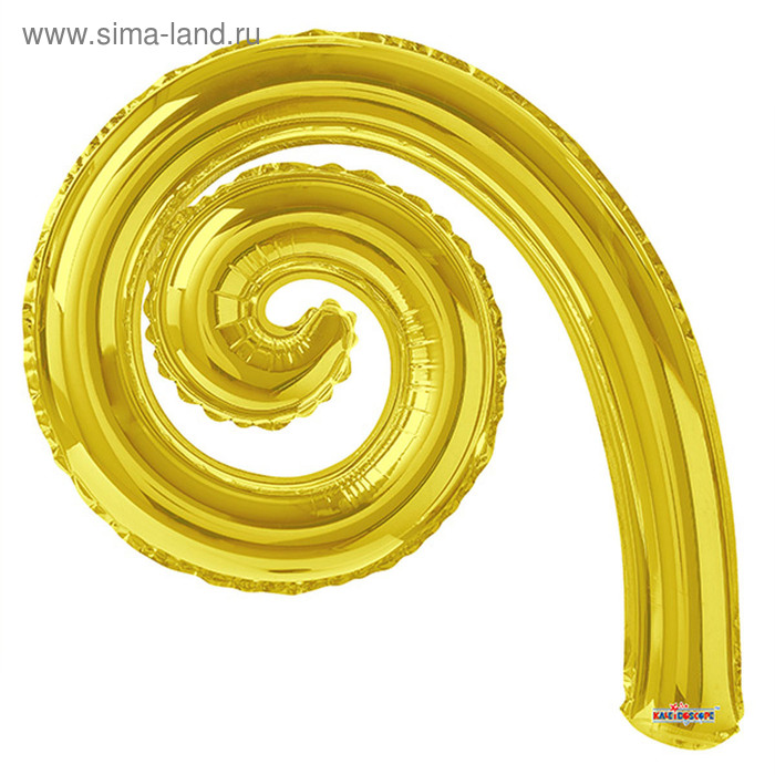 Шар фольгированный 14" "Спираль", gold - Фото 1