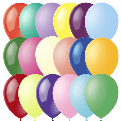 Воздушные шары латексные 5", пастель и кристалл, 100 шт., МИКС