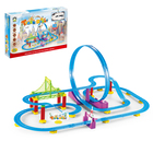 Автотрек «Гонка по кольцевой», работает от батареек, 82 детали - Фото 1