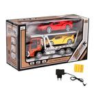 Грузовик радиоуправляемый «Автовоз», с 2 машинами, работает от аккумулятора, свет, МИКС - фото 24418842