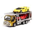 Грузовик радиоуправляемый «Автовоз», с 2 машинами, работает от аккумулятора, свет, МИКС - фото 24418837