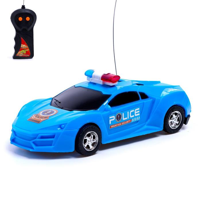 Машина радиоуправляемая «Полиция», работает от батареек, световые эффекты, цвета МИКС - Фото 1