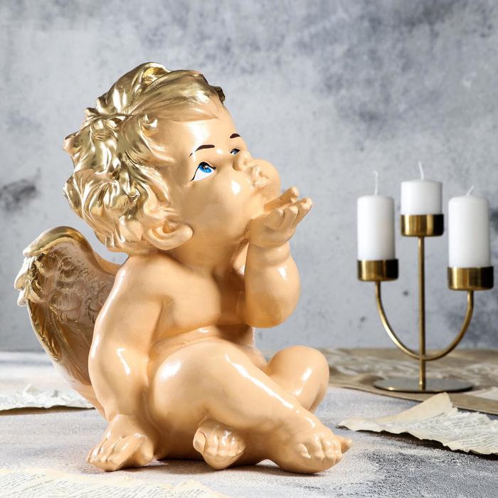 Статуэтка "Ангел сидит", цветная, гипс, 30 см - Фото 1