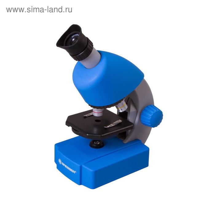 Микроскоп Bresser Junior 40x-640x, синий - Фото 1
