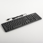 Клавиатура CROWN CMK-02, проводная, мембранная, 107 клавиш, длина провода 1.8 м, USB,черная - Фото 1