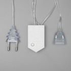 УЦЕНКА Гирлянда «Бахрома», 2.4×0.9 м, с насадками «Ёлки», IP20, 138 LED, 220 В, 8 режимов, прозрачная нить, свечение тёплое белое - Фото 5
