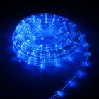 Световой шнур Luazon Lighting 10 мм, IP44, 10 м, 24 LED/м, 220 В, 8 режимов, свечение синее, УЦЕНКА - Фото 1