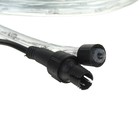 УЦЕНКА  LED шнур 10 мм, круглый, 20 м, чейзинг, 2W-LED/м-24-220V, с контр. 8р, БЕЛЫЙ - Фото 3