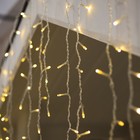 УЦЕНКА Гирлянда «Бахрома» 3×0.9 м, IP44, УМС, прозрачная нить, 232 LED, свечение тёплое белое, 220 В - Фото 2